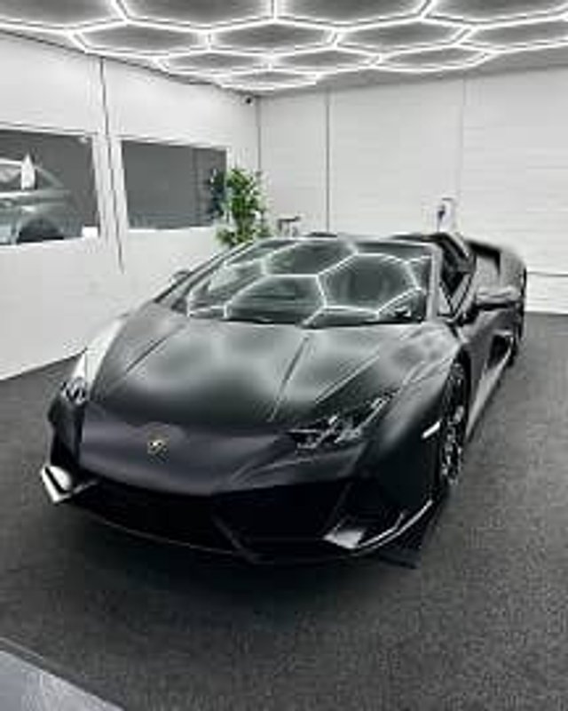 Matte black Lamborghini