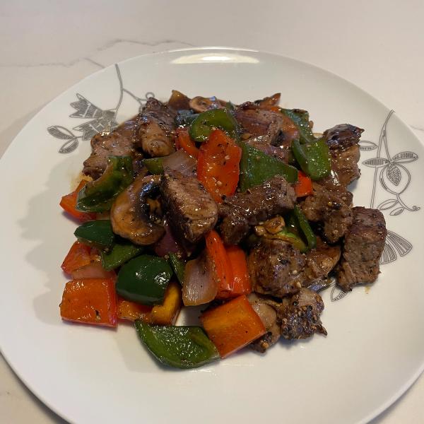 Black Pepper Beef (Steak Kow)