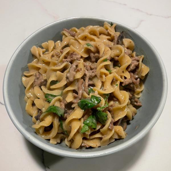 Beef and Mushroom Stroganoff