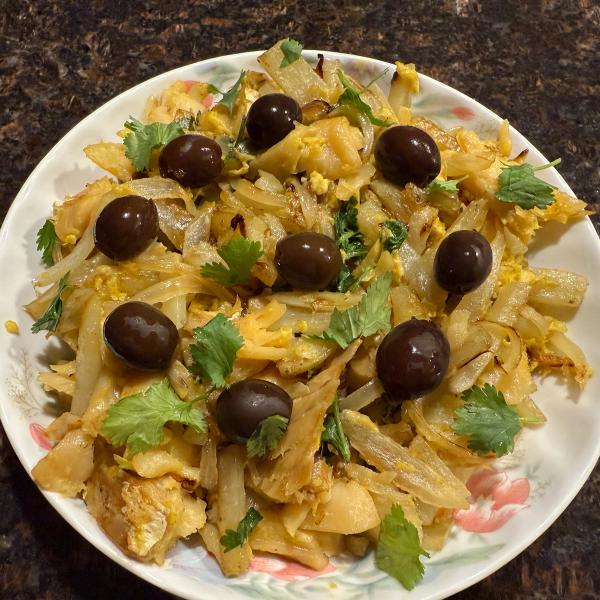 Bacalhau a Bras (Portuguese Salt Cod, Potatoes & Eggs)