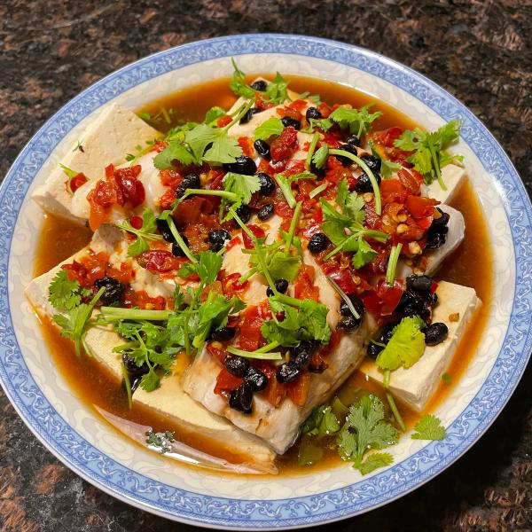 Hunan Steamed Fish with Salted Chilies