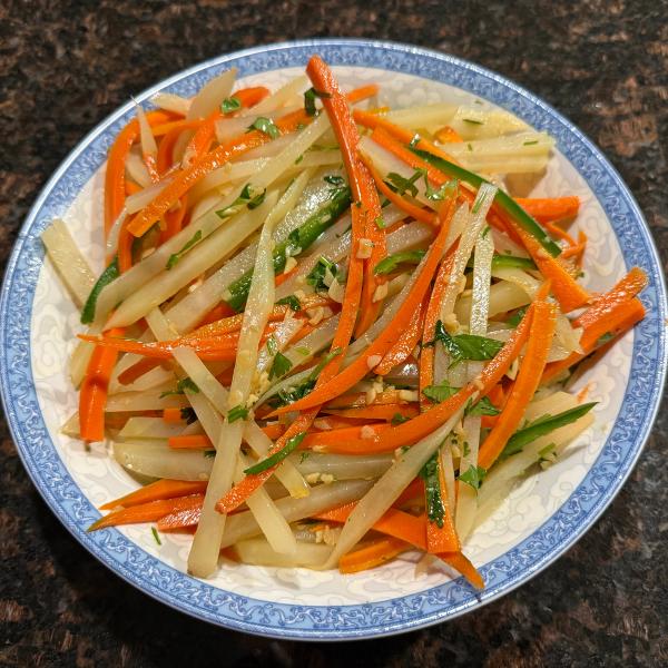 Shredded Potato & Carrot Salad