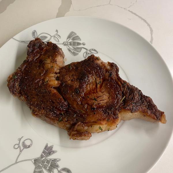 Butter-Basted Rib Eye Steak