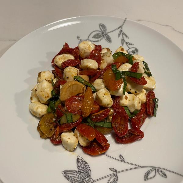 Slow Roasted Tomato Caprese Salad