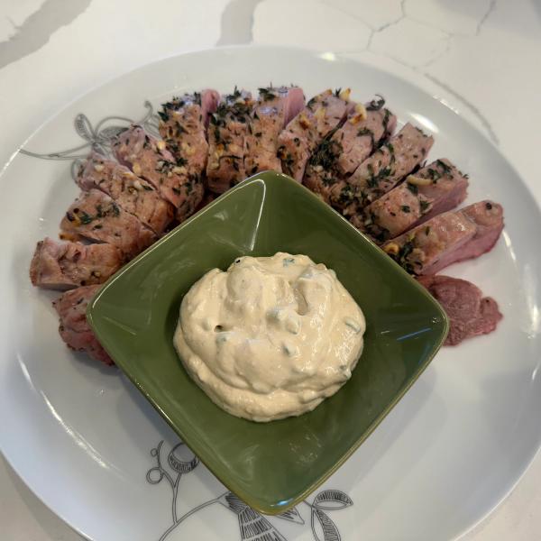 Pork Tenderloin with Creamy Mustard Sauce