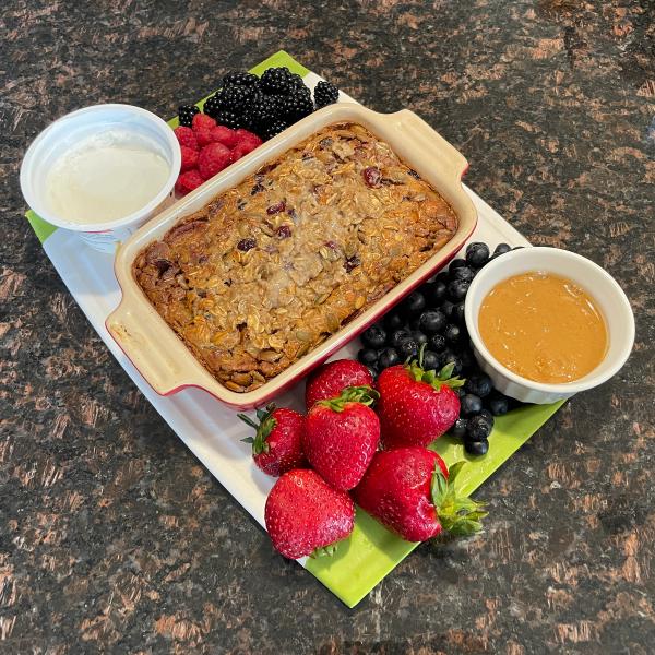 Baked Oatmeal Breakfast Board