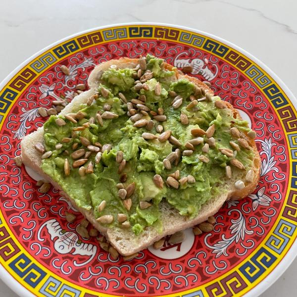 Avocado Toast with Sunflower Seeds