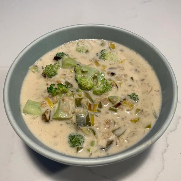 Oatmeal, Leek, and Coconut Soup