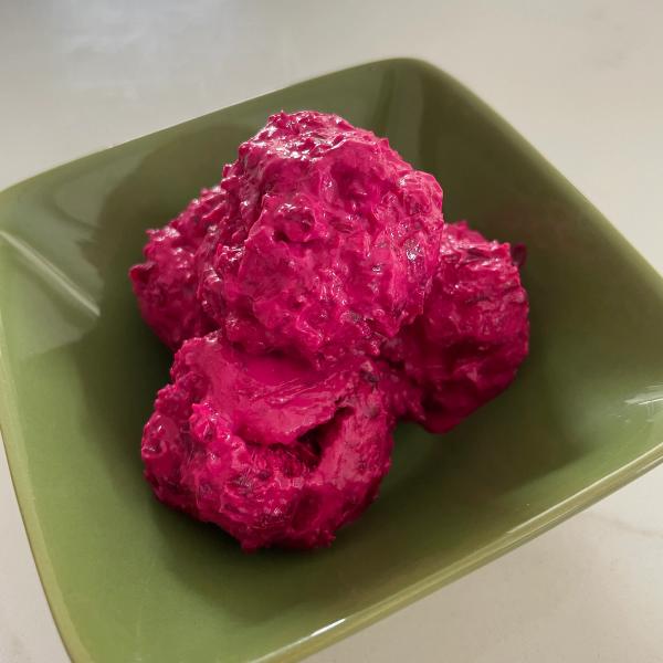 Honey and Beet Frozen Yogurt