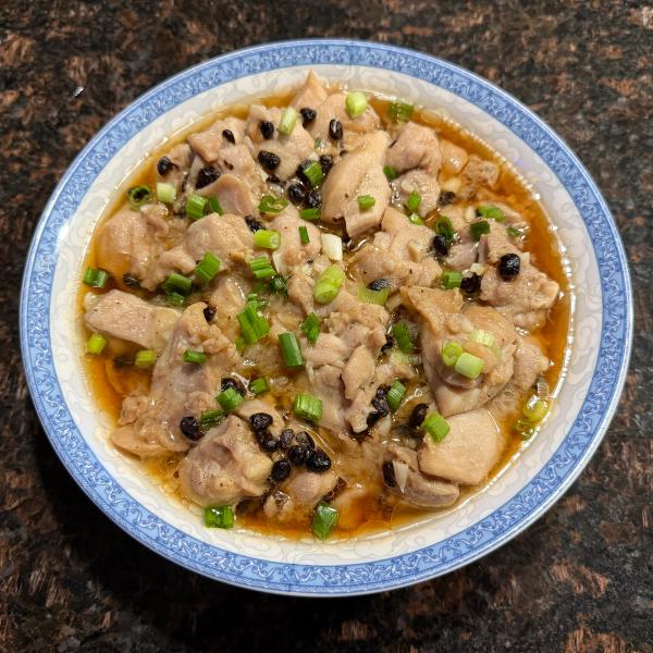 Steamed Chicken with Black Bean Sauce