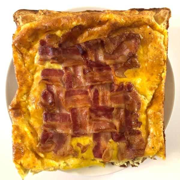 Bacon Lattice Breakfast Pie