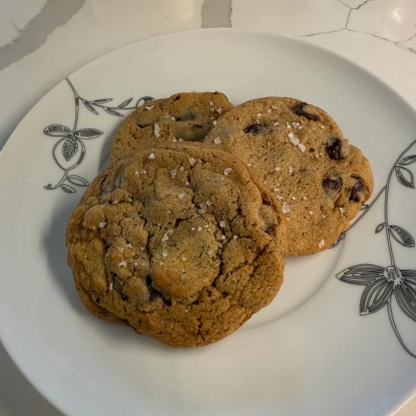 Salted Tahini Chocolate Chip Cookies