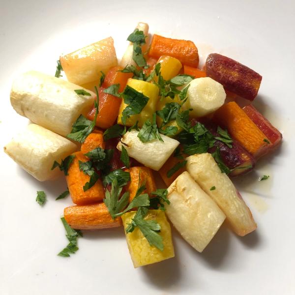 Butter-Glazed Rainbow Carrots