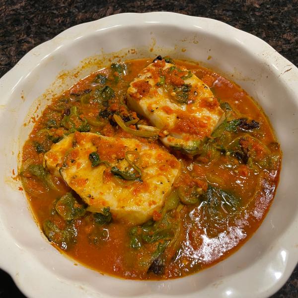 Patagonian Toothfish with Red Pepper