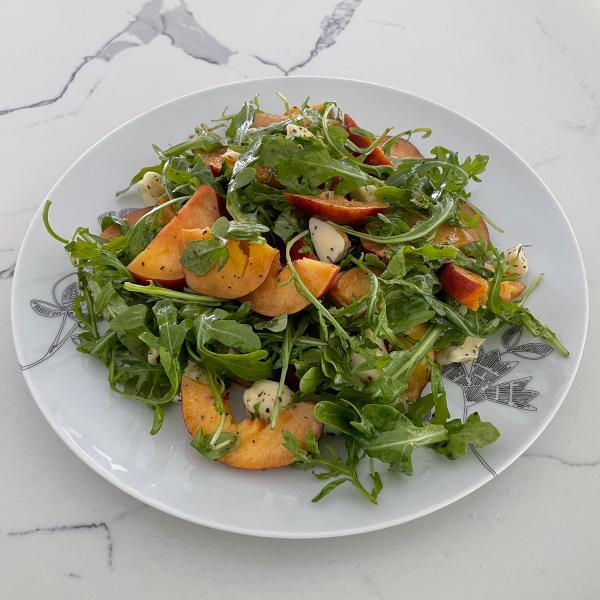 Peach Arugula Salad