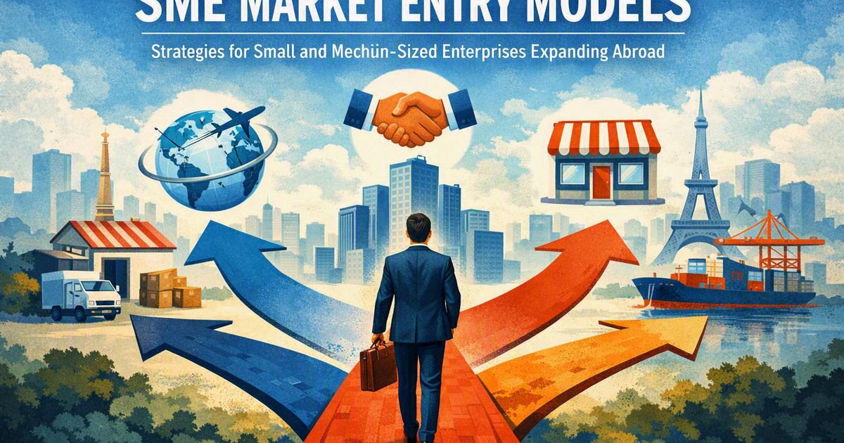 Market Entry Models Explained: Distributor, Agent, Subsidiary, Joint Venture — Which One Fits SMEs?