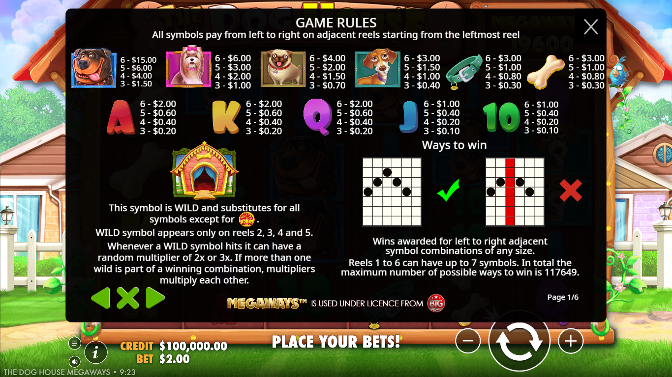 The Dog House Megaways screenshot