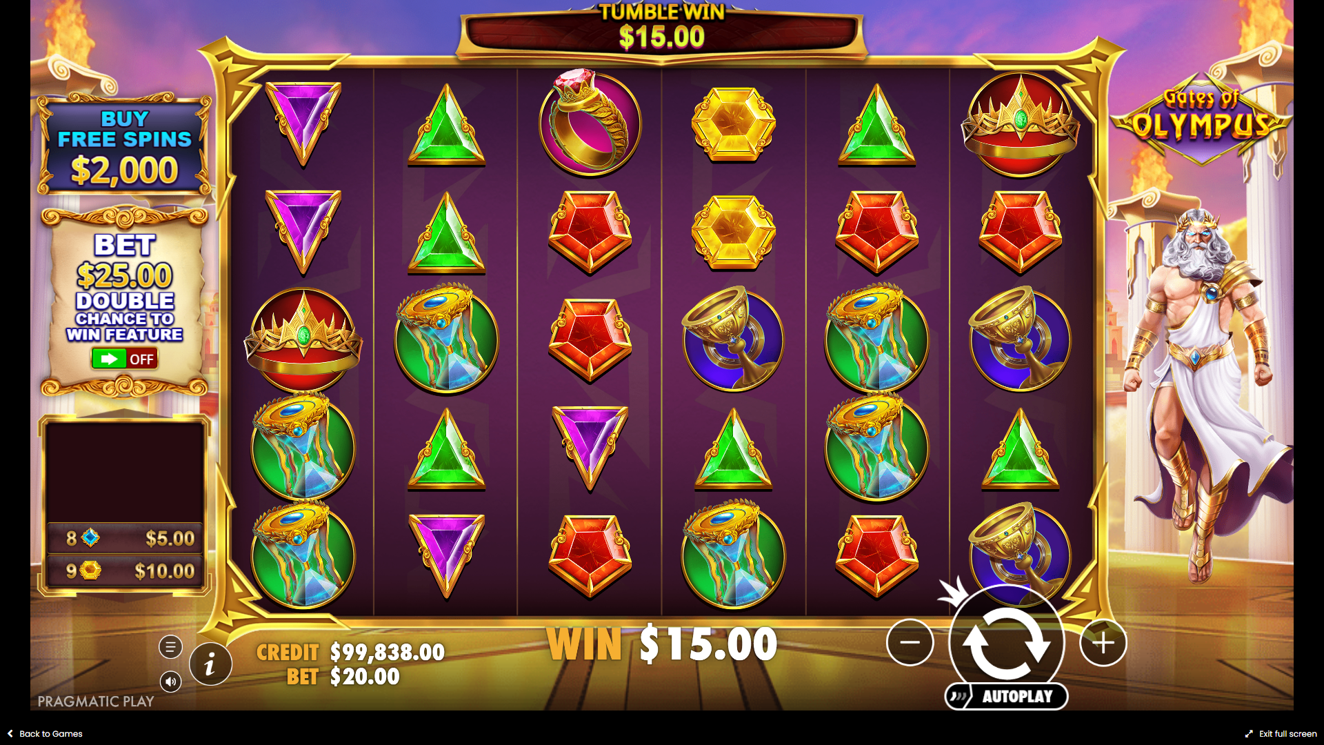 Gates of Olympus Screenshot 4