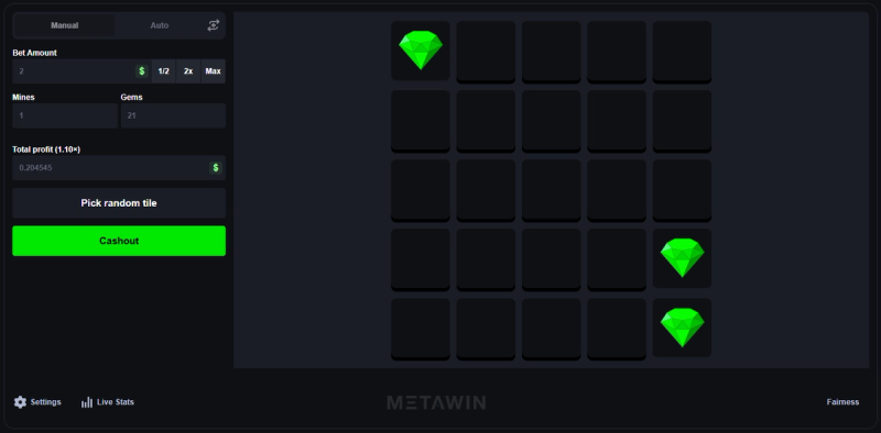 Reveal tiles one at a time