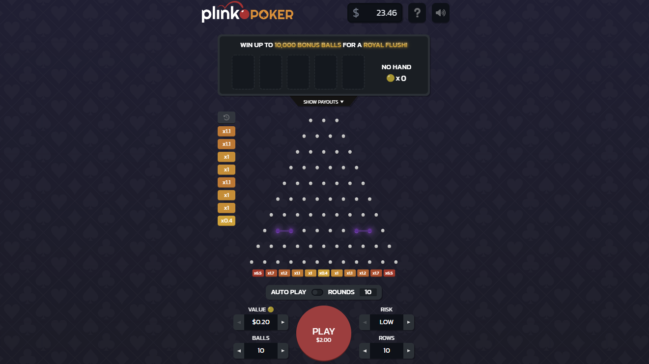 Plinko Poker screenshot