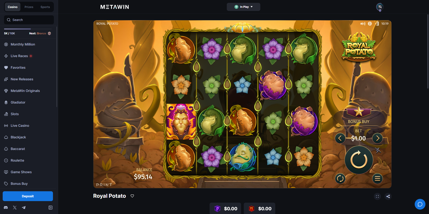 Royal Potato slot by Print Studios