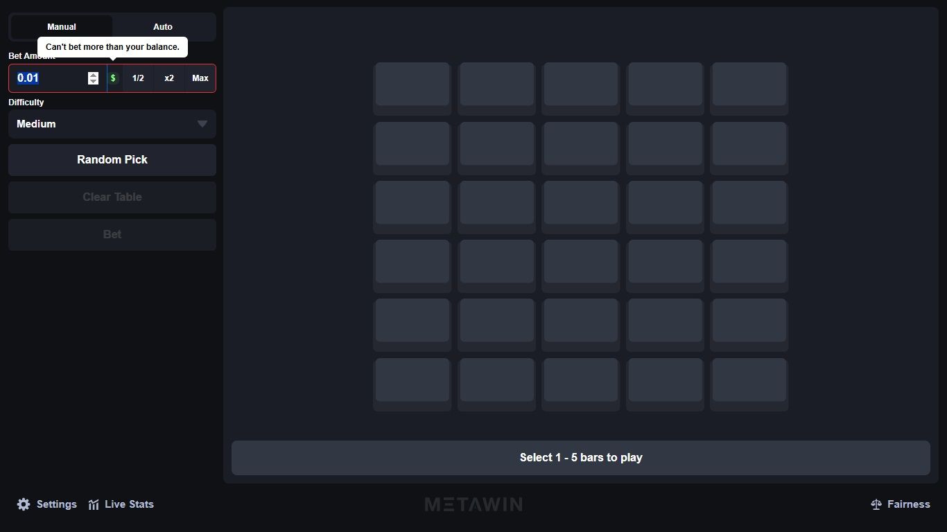 Bars screenshot