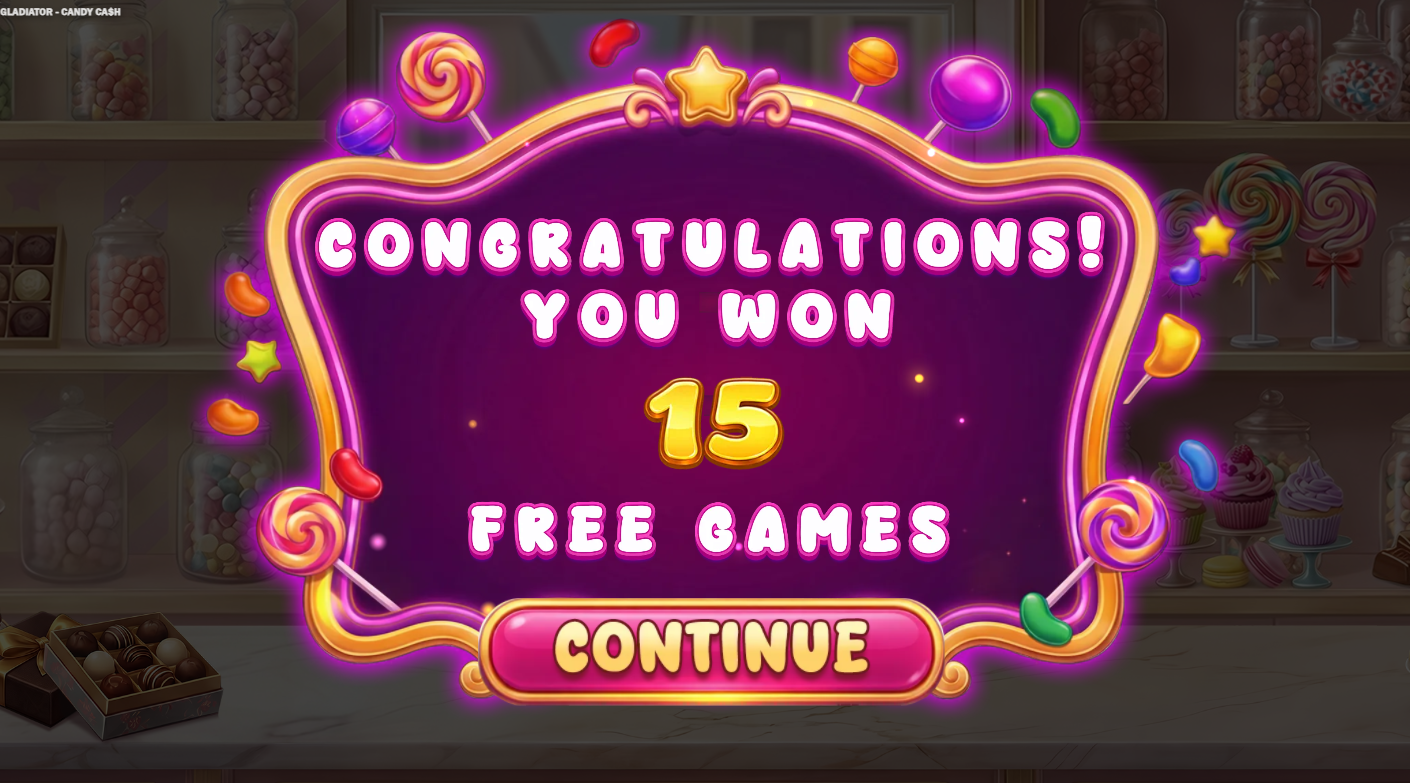 Candy Cash Buy Bonus screen showing the option to buy directly into Free Games