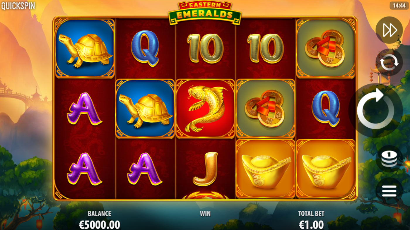 Eastern Emeralds slot gameplay