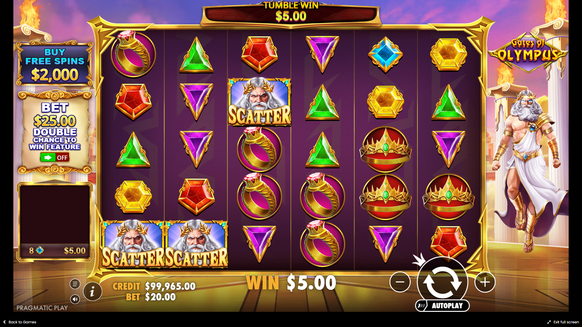Gates of Olympus Screenshot 2
