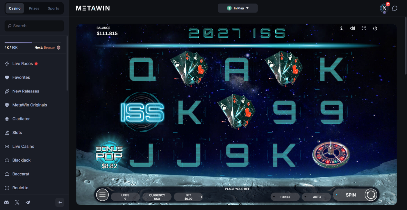 2027 ISS slot on MetaWin Casino