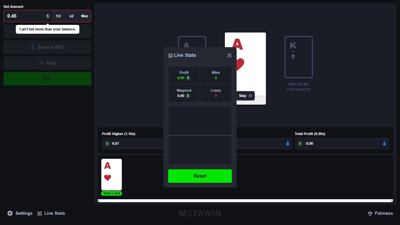 Hi-Lo screenshot