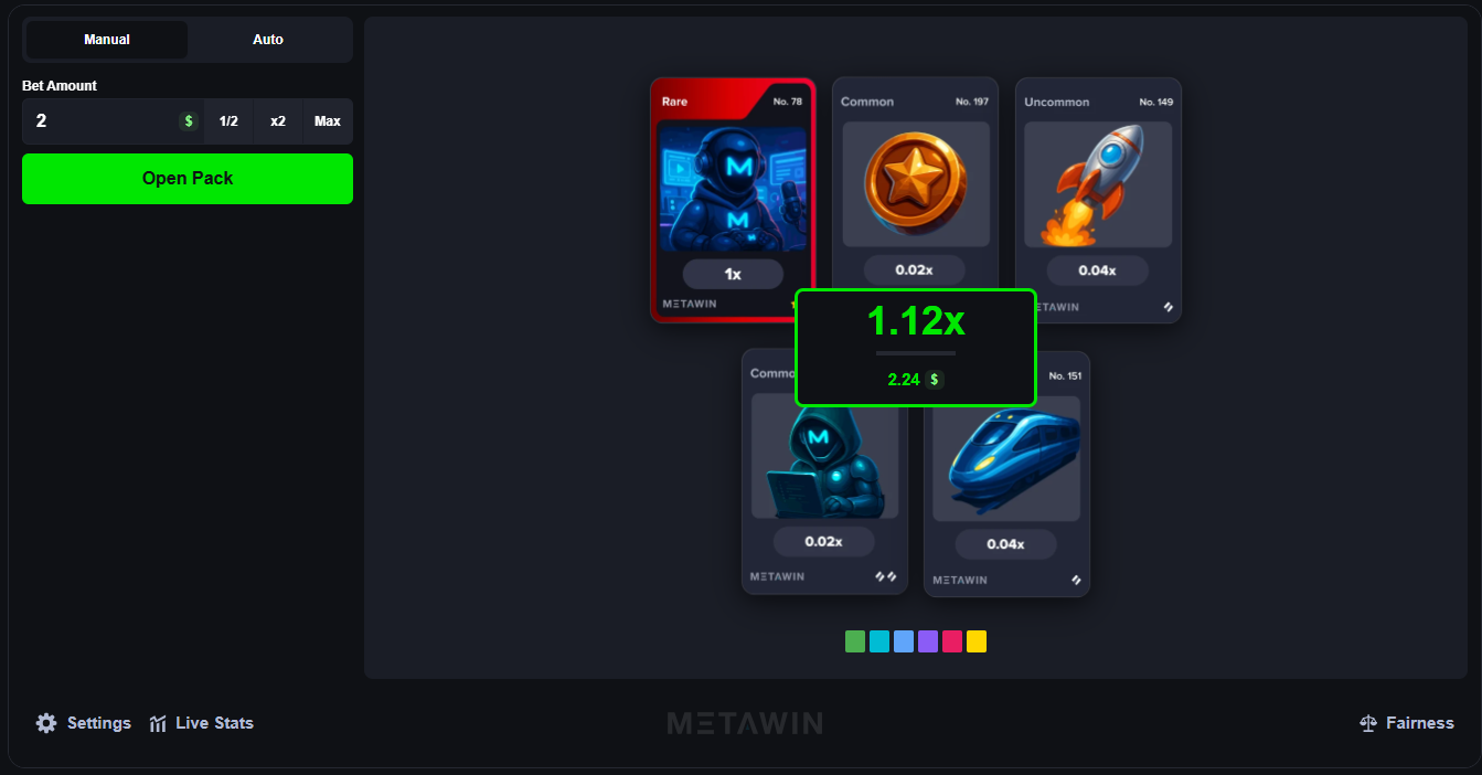 Packs screenshot