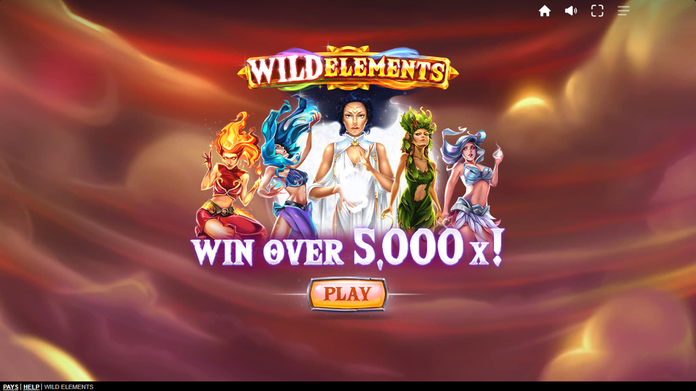 Wild Elements Slot Splash Screen