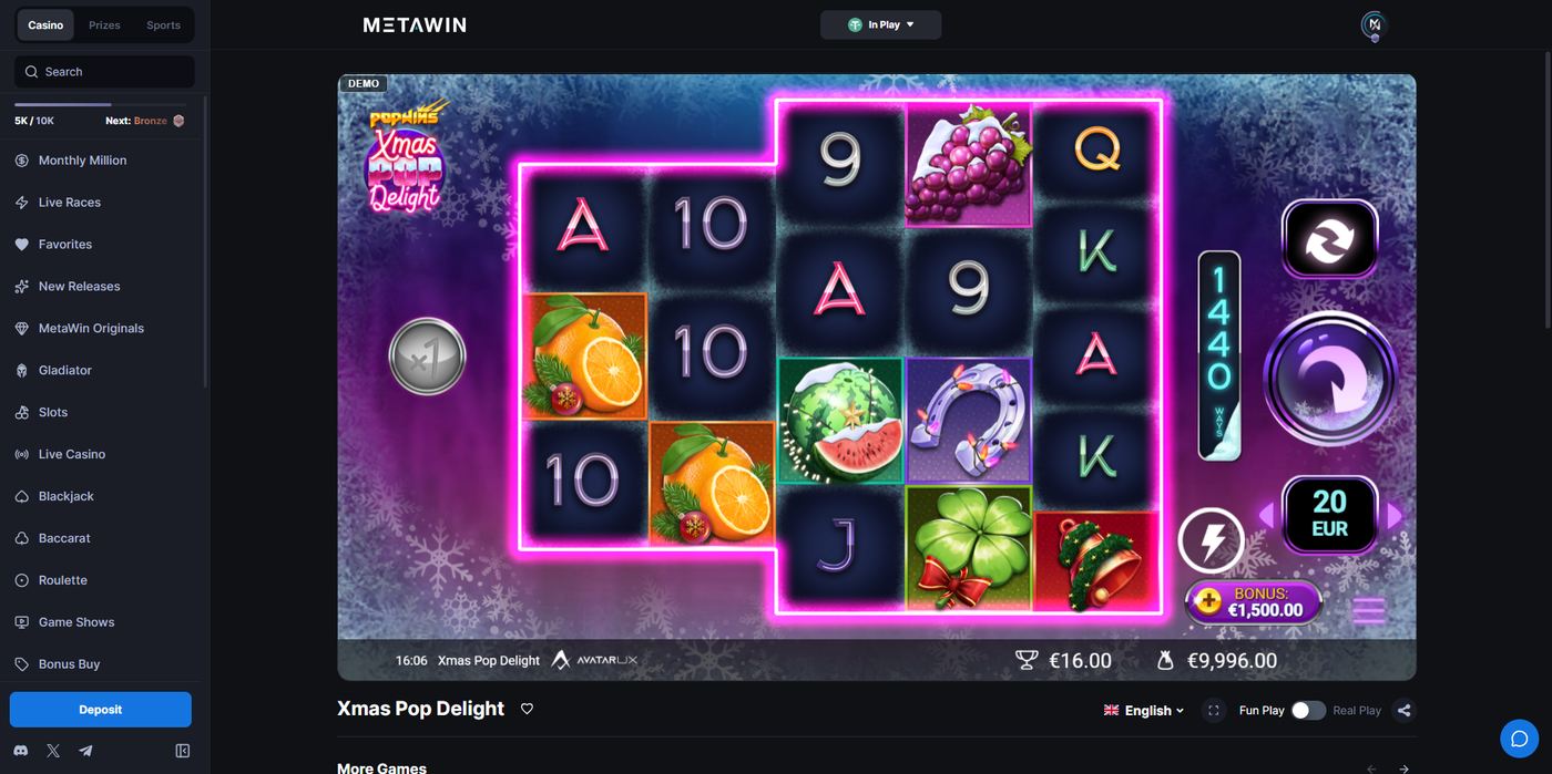 XmasPop Delight slot gameplay