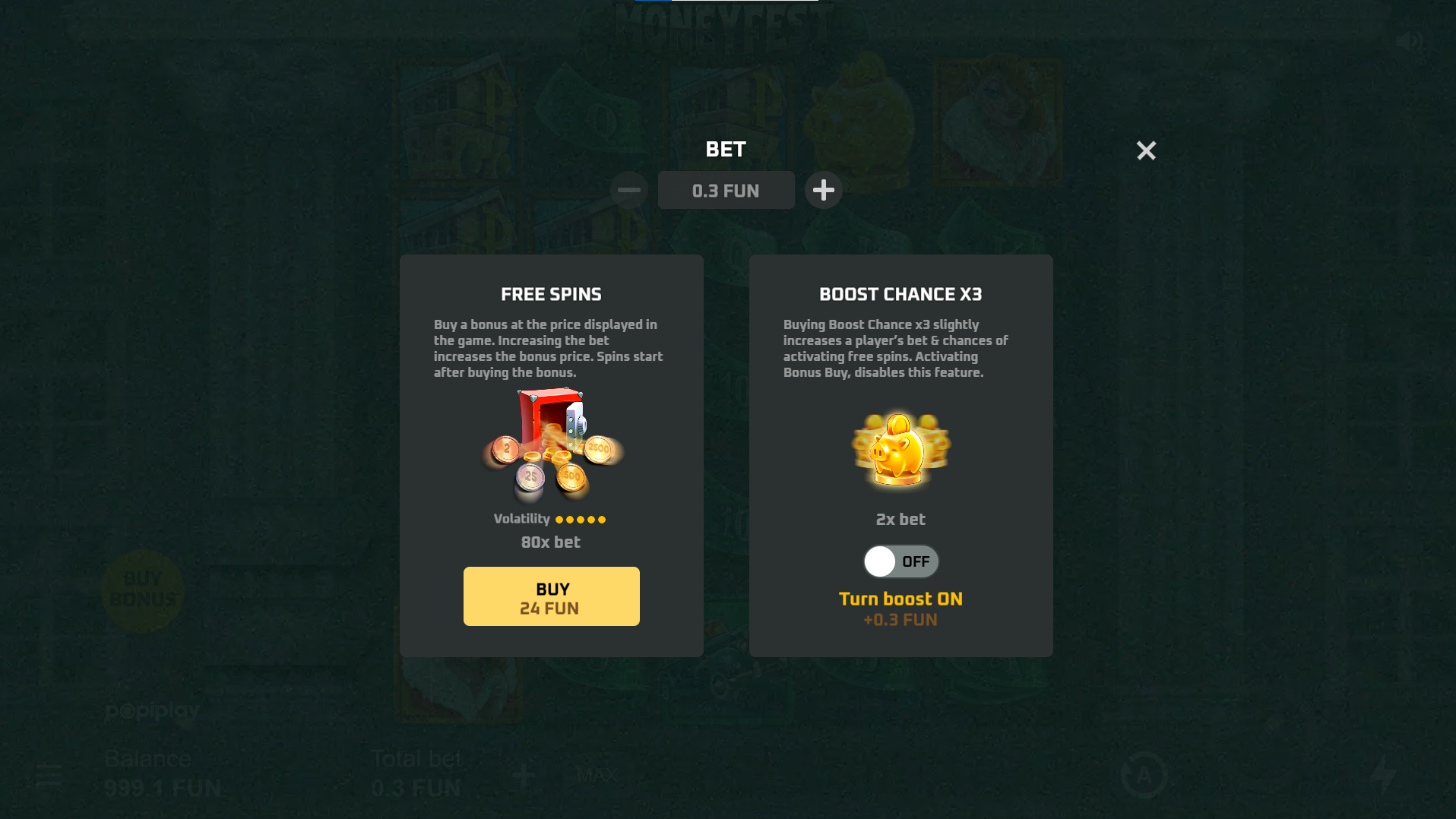 Moneyfest screenshot