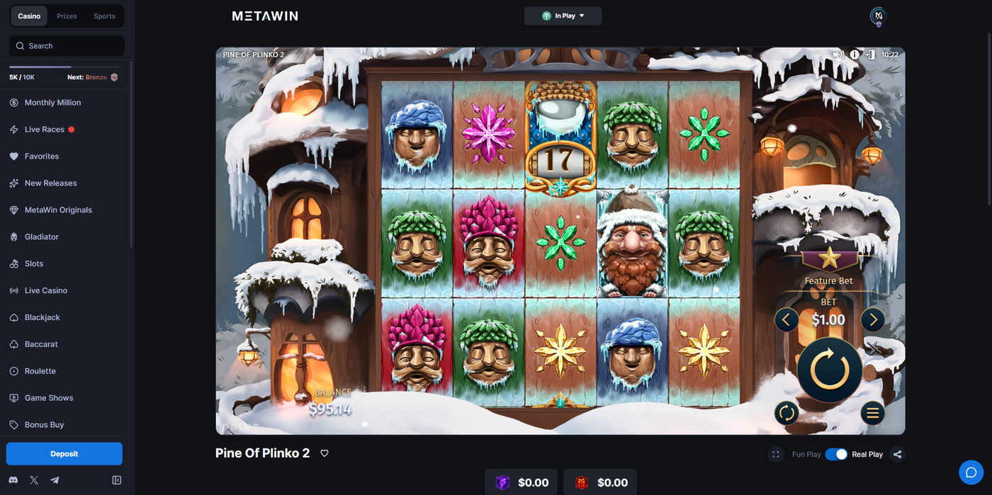 Pine of Plinko 2 slot by Print Studios