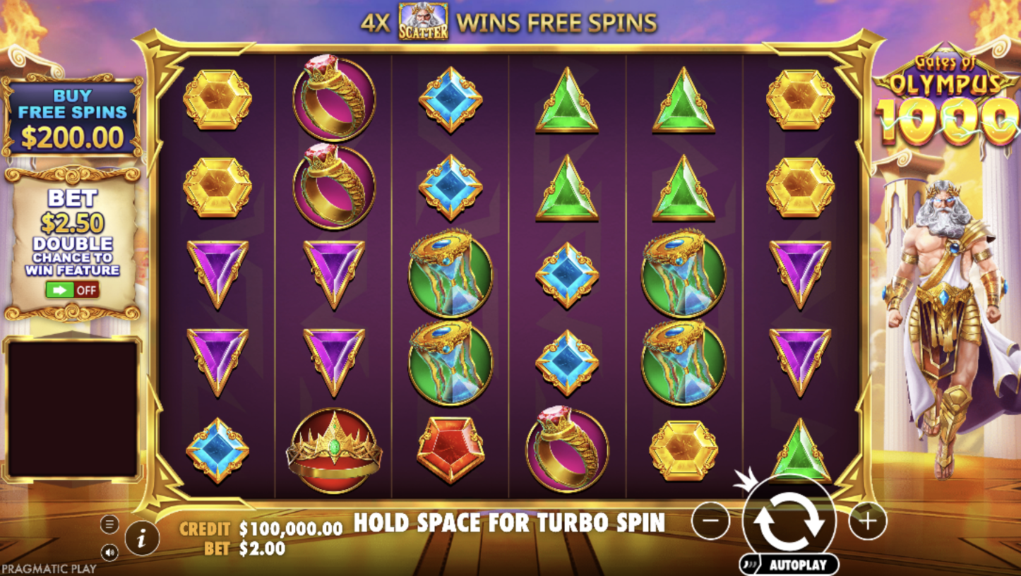 Gates of Olympus 1000 screenshot
