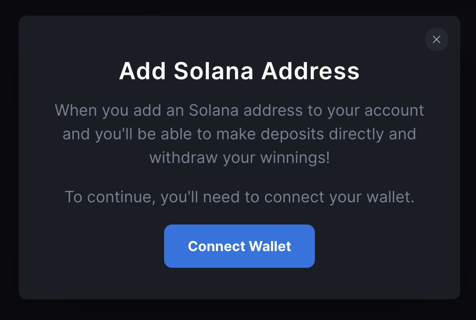 MetaWin Connect Wallet modal explaining Web3 wallet linking benefits
