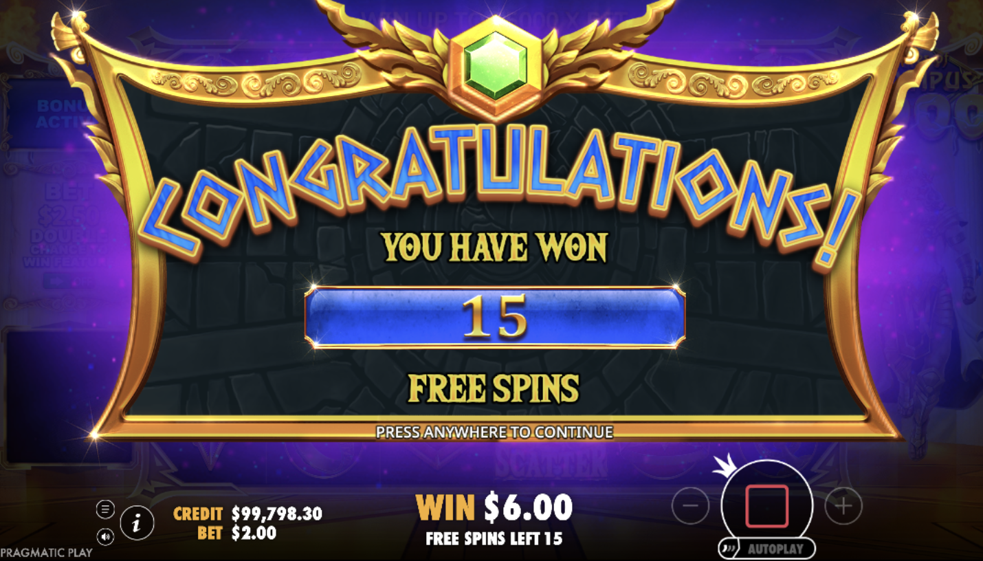 Gates of Olympus 1000 screenshot