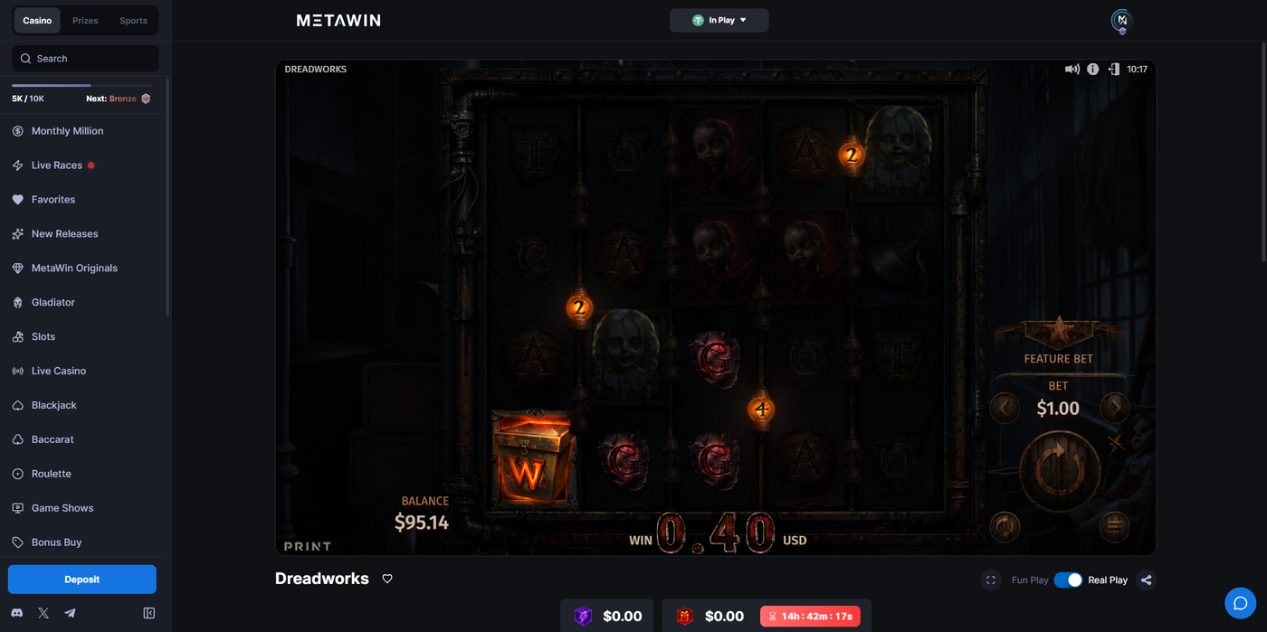 Dreadworks slot by Print Studios