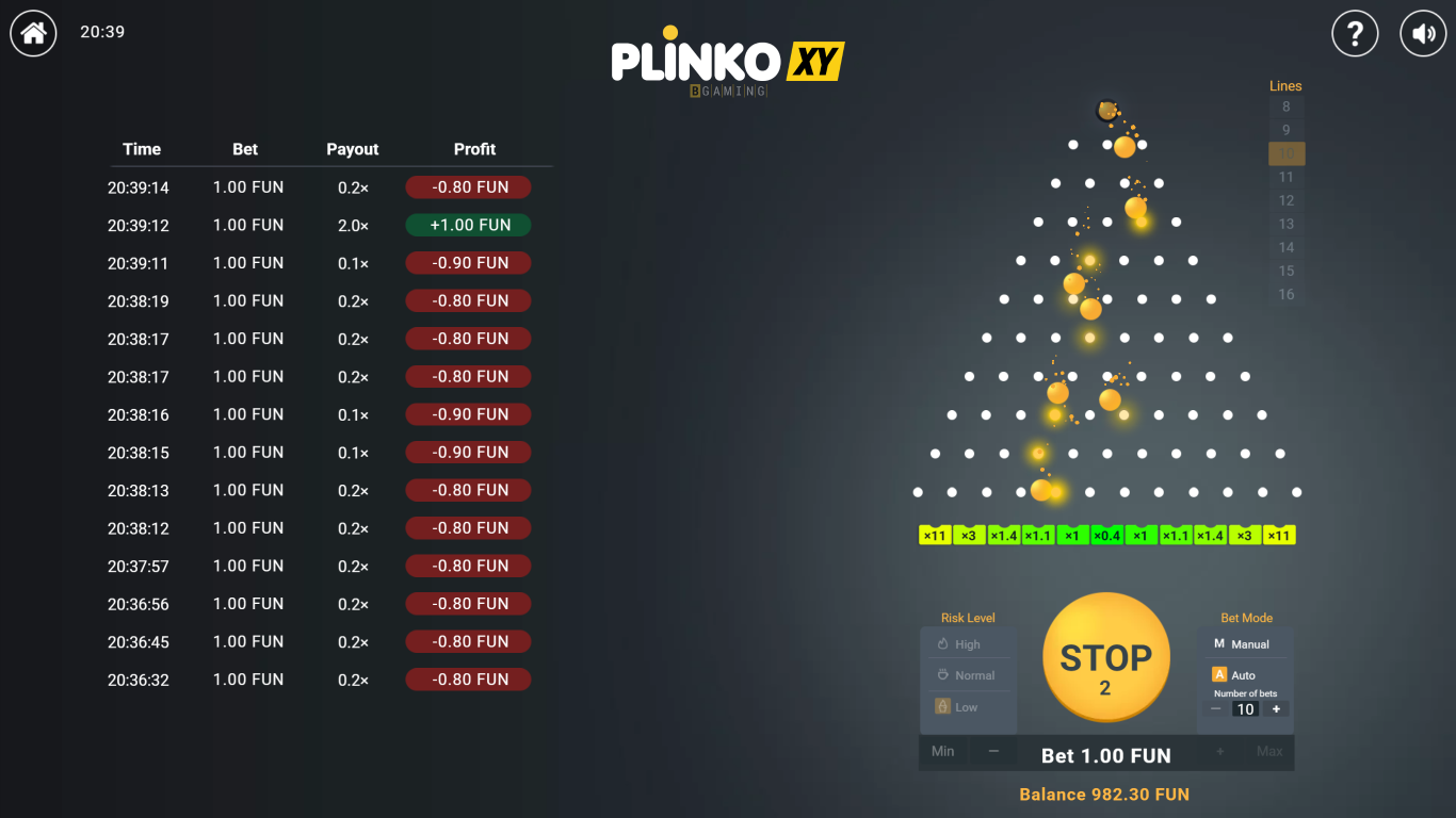 Plinko XY screenshot
