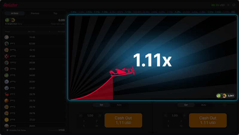 Watch the multiplier and cash out