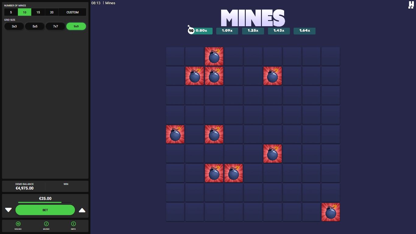 Hacksaw Mines screenshot
