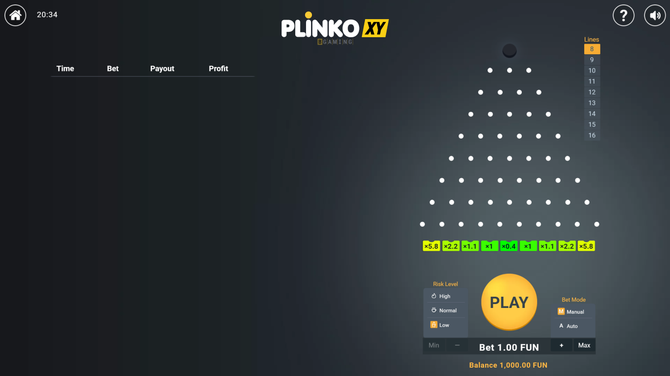 Plinko XY screenshot