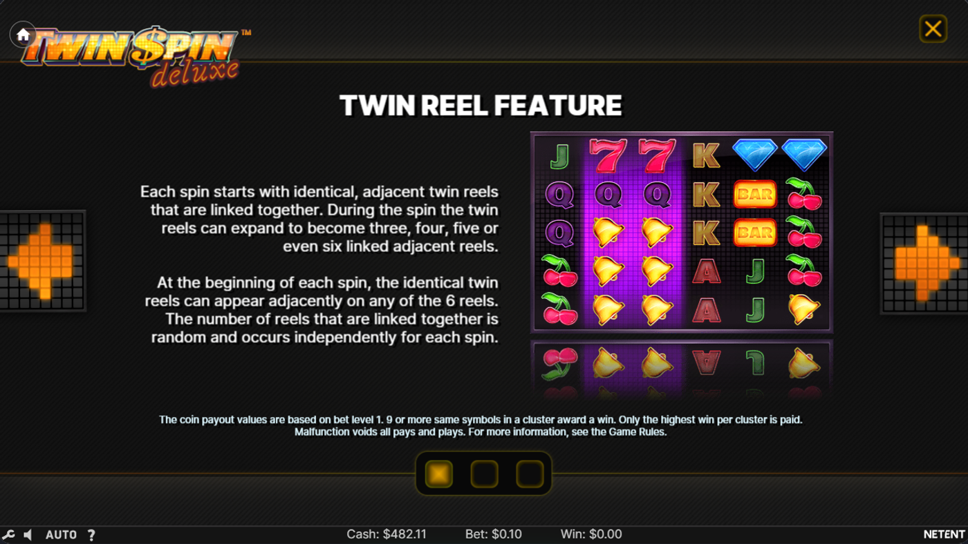 Twin Spin Deluxe Screenshot - Twin Reel Feature