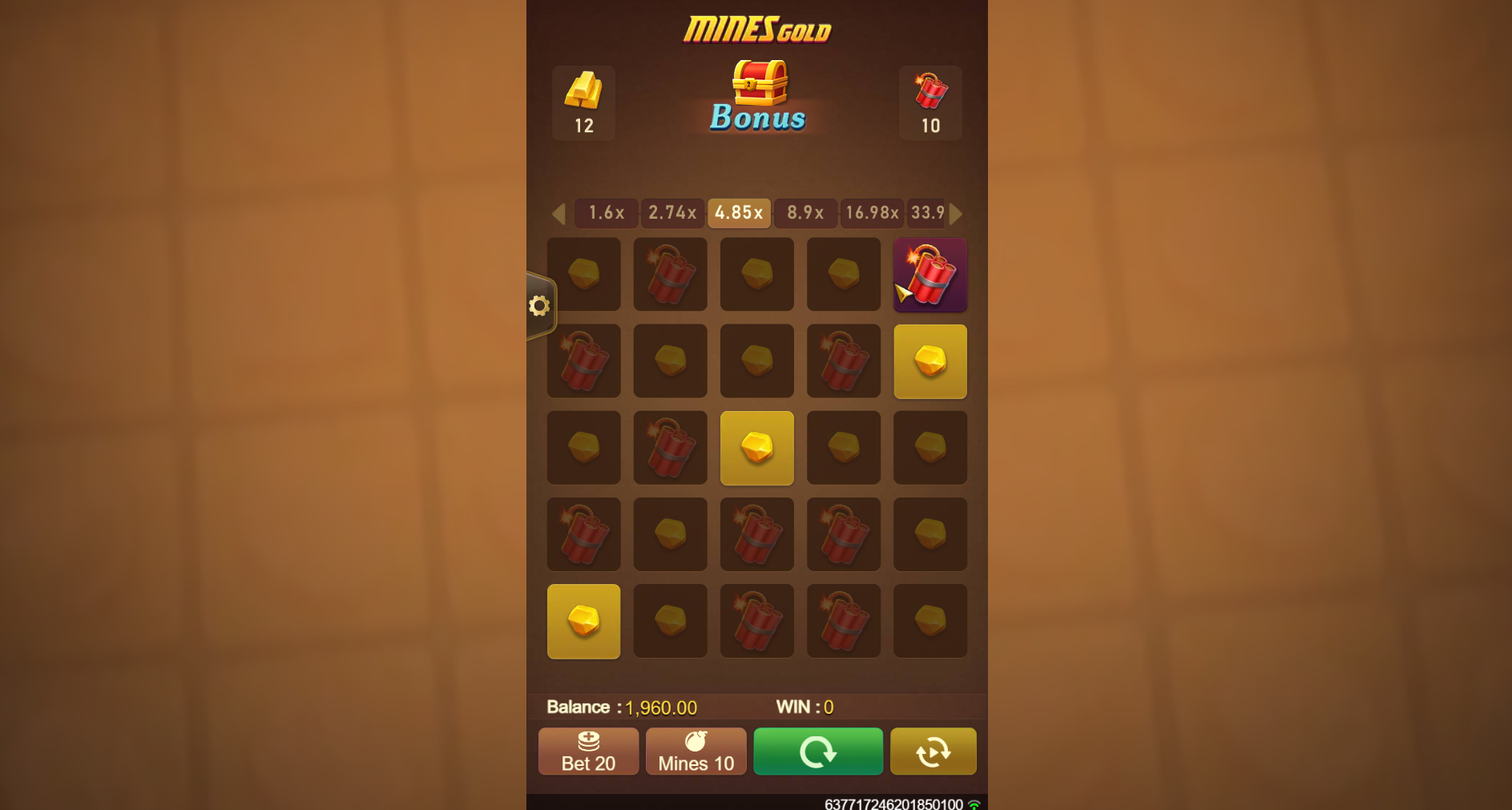 Mines Gold screenshot