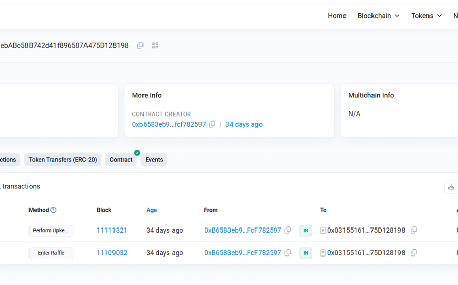 Raffle — Provably Fair Lottery