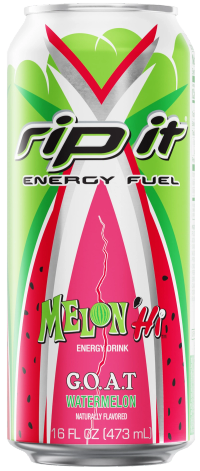 A can of Melon' Hi (Watermelon flavor).