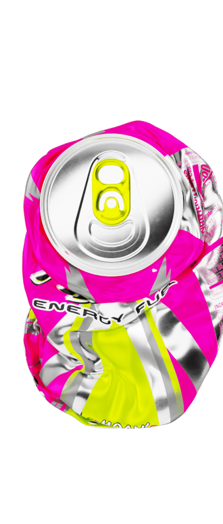 A crushed can of Lemoan'r