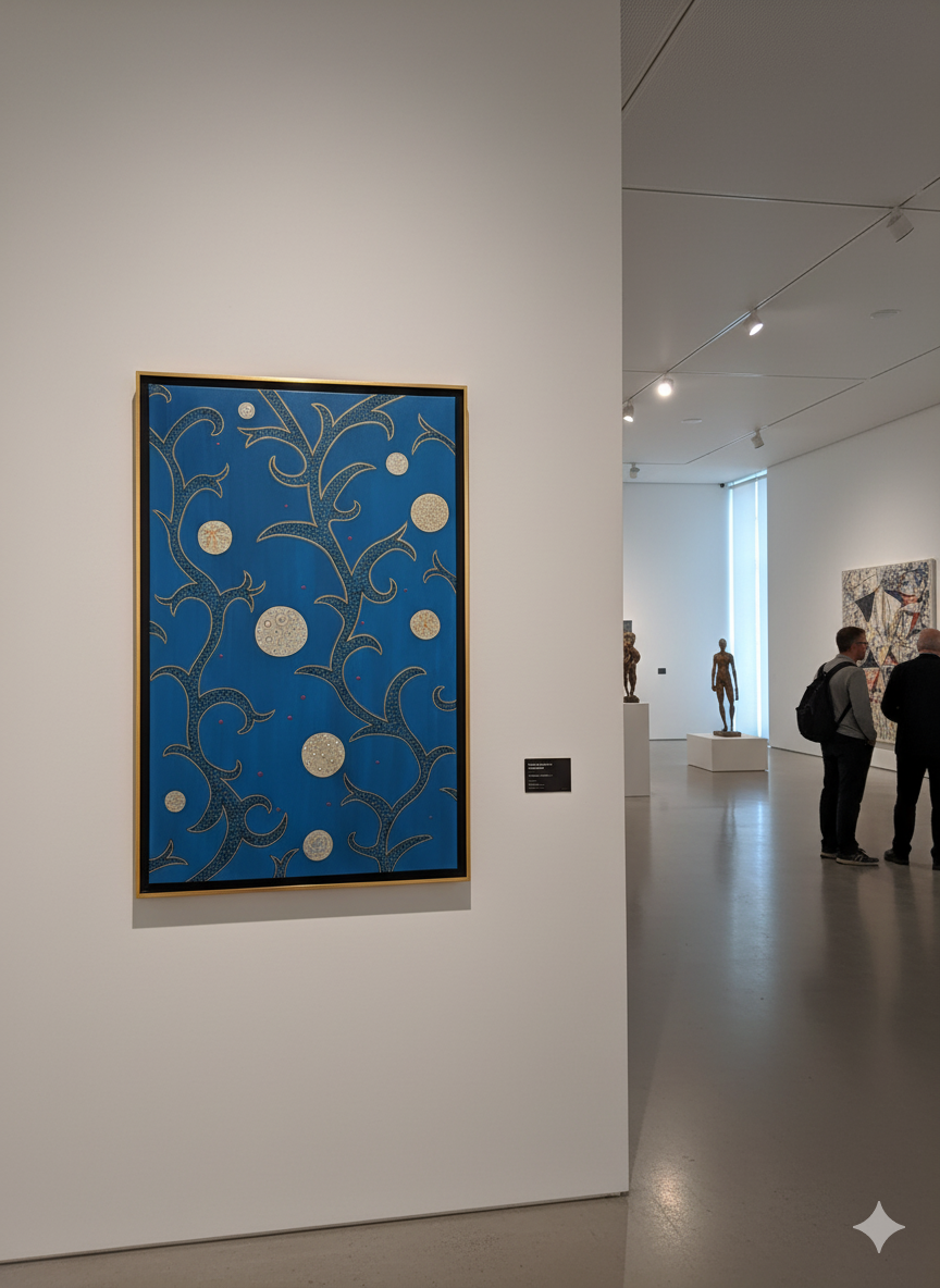 Cosmos Végétal Artwork in a Museum
